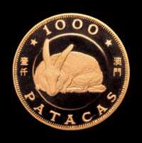 1983年澳门猪年金币一枚